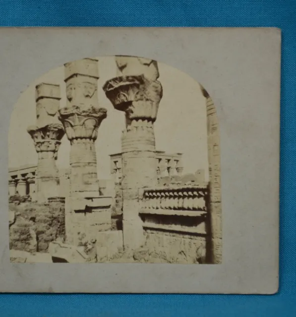 Scarce 1850s Stereoview Photo Views Egypt & Nubia 331 Philae Francis Frith N&Z