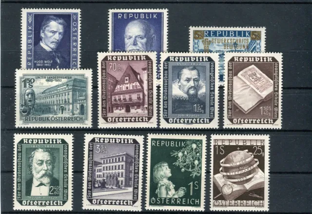 Österreich 981 - 995 Jahrgang 1953 postfrisch ohne Vögel komplett (3768)