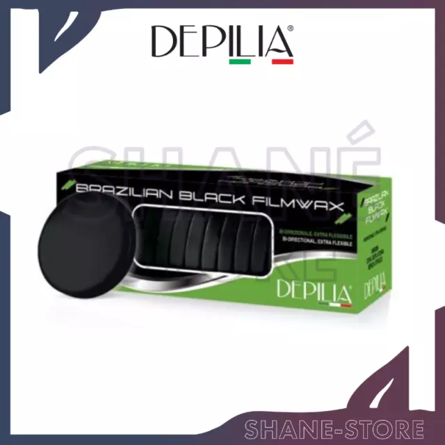 Depilia Cera Depilatoria Black Brasiliana Senza Strisce Dischi Dischetti Filmwax