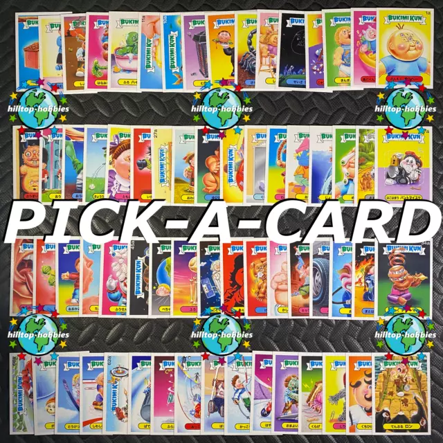 GARBAGE PAIL KIDS 2014 BUKIMI KUN PICK-A-CARD BASE CARDS TOPPS japanese font