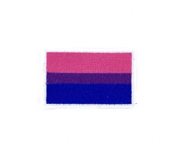 Patch aufnaher aufbugler applikation bügelbild bisexual fahne flaggen flagge