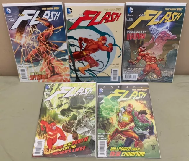 The Flash New 52 Issues 26-29 & Annual 2 Vol. 5 History Lessons Buccellato