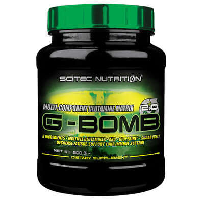 (45,80 EUR/kg) Scitec Nutrition G-Bomb 2.0 - 500 g glutamina resistencia músculos