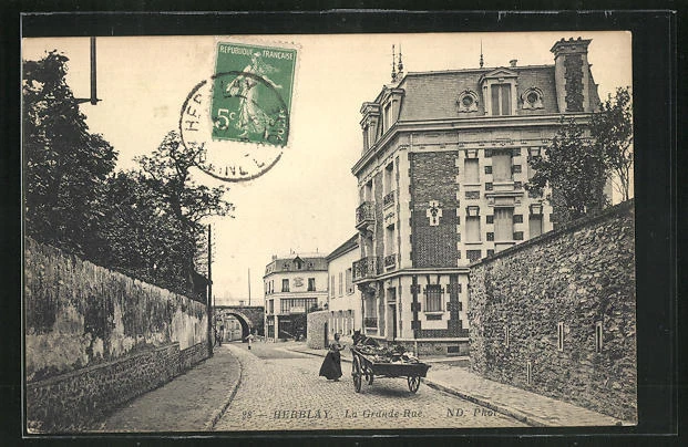 CPA Herblay, La Grande Rue