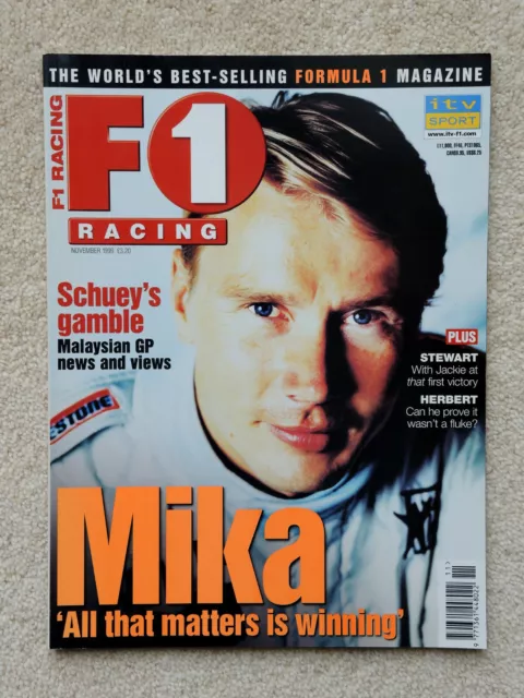 F1 Racing November 1999 - Hakkinen, Stewart, Johnny Herbert, Malaysian GP