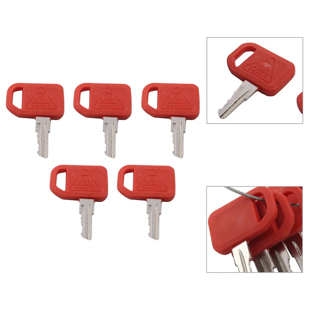 5PCS AT195302 Ignition Keys For John Deere Heavy Equipment