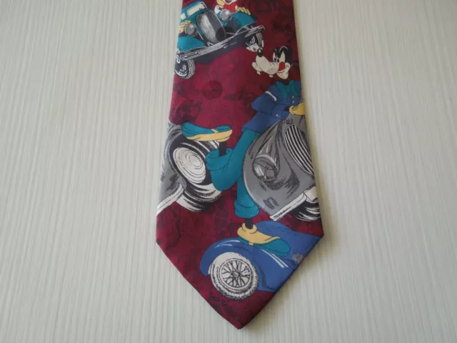 Disney Mickey Unlimited Poly Tie Poliestere Cravatta Made In Italy 1051