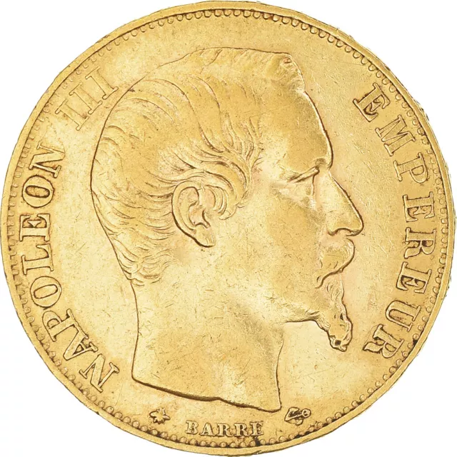 [#221836] Coin, France, Napoleon III, Napoléon III, 20 Francs, 1855, Strasbo, ur