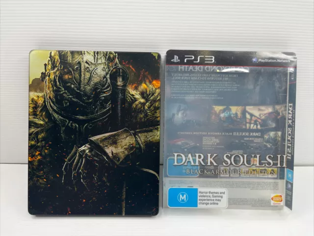 Dark Souls II 2 Black Armour Edition Collectors Steel Tin Sony Playstation 3 PS3