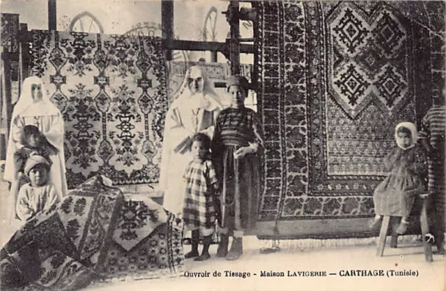 Tunisie - CARTHAGE - Ouvroir de Tissage - Maison Lavigerie - Ed. inconnu