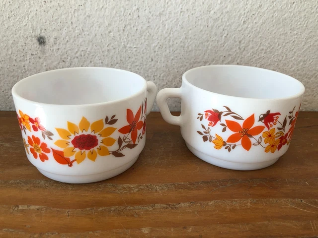 Tasses Arcopal Lotus - De ci De ça Design: meubles et objets du 20ème
