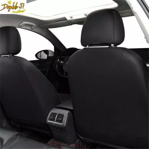 9PCS Universal Car 5 Seat Cover Full Set Front Rear Cushion Protector PU Leather 3