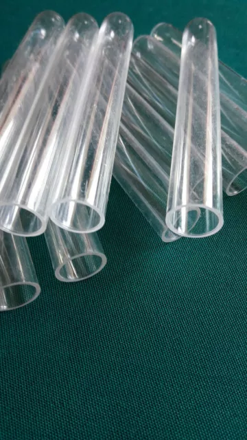 Lot de 5 petits tubes en verre, 6 cm, avec bouchon de liège, Tube à essai  Soliflore diam. 29 mm