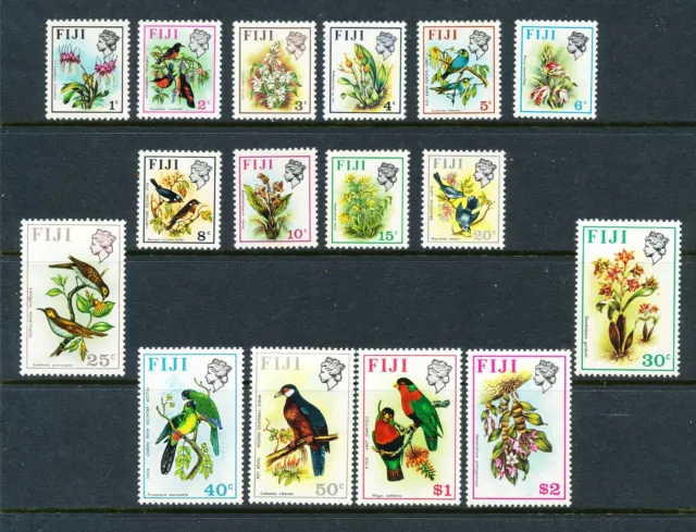 Fiji 1971 conjunto de flora/fauna muy ligero montado como nuevo SG435/450