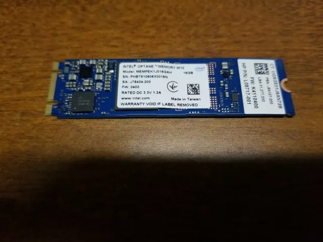 L21753-001 MEMPEK1J016GAH OEM HP SSD 16GB Intel Optane Memory M10 L08717-001
