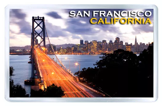 San Francisco California Bay Bridge Fridge Magnet Souvenir Calamita Frigorifero