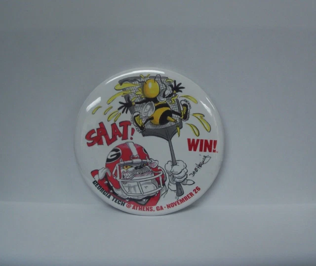 UGA 2016 Football Georgia vs Georgia Tech Pin Helwig Kirby Smart First Year Win!
