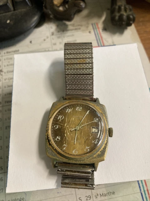Montre Mécanique Homme Le Royal Plaqué Or - Sans Bracelet, Fonctionne