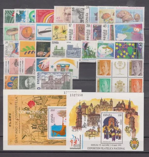 España - Año 1993 Nuevo Mnh España Completo - Edifil(3237/76) Con Hojitas