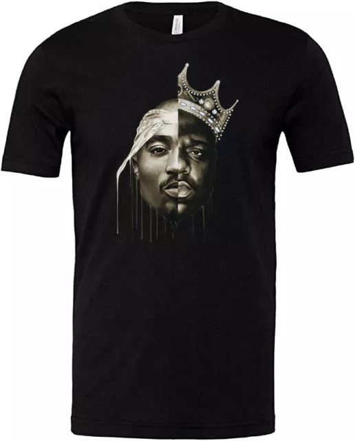Tupac Shakur 2Pac And Notorious B.i.g Biggie Smalls Black T-Shirt