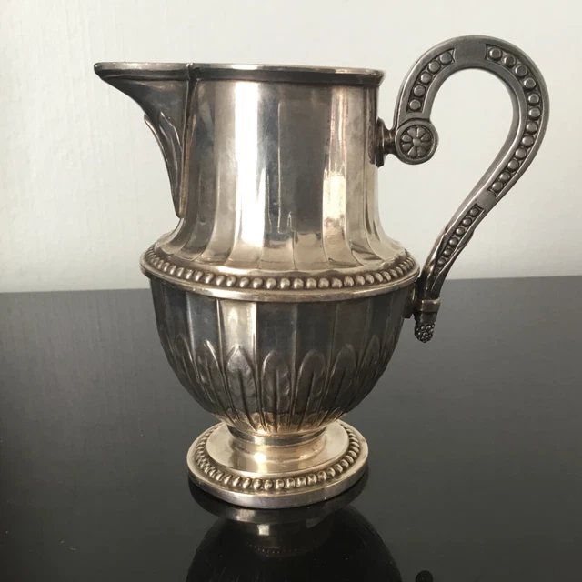 Service à sucre et crème victorien en argent sterling doré fabriqué à