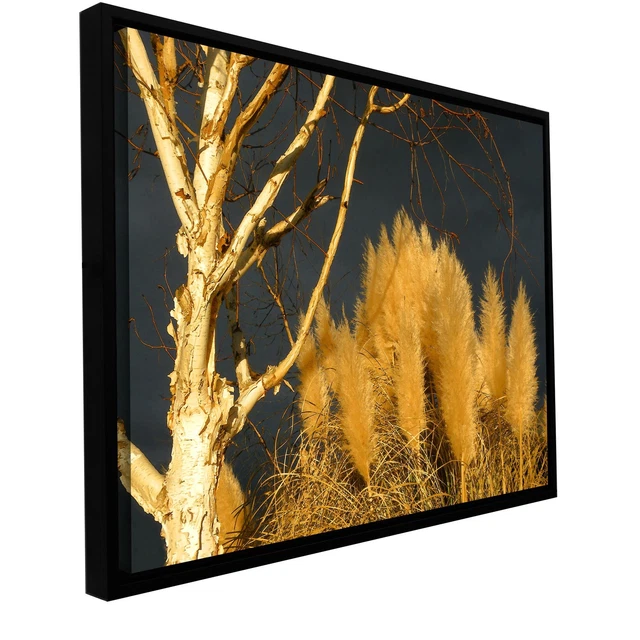ArtWall Dean Uhlinger 'Autumn Storm Light' Floater Framed  Small
