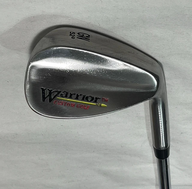 WARRIOR CUSTOM GOLF Lob Wedge 52° Reg Flex Steel Rifle Shaft Golf Pride