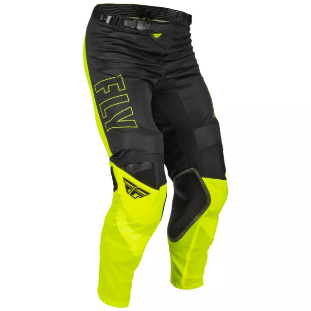 FLY Racing Kinetic Mesh Adult Pants (Hi-Viz/Black) - MX/MTB/BMX/Off-Road