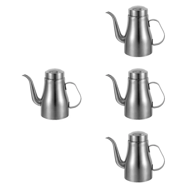 Oil Vinegar Cruet Seasoning Container Pourer Stainless Steel Oil Pot Lecythus