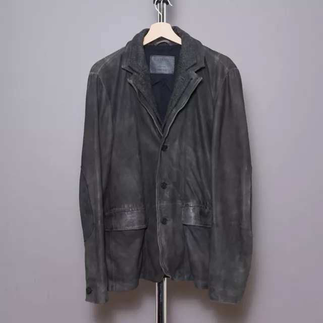 All saints dayton leather blazer on sale