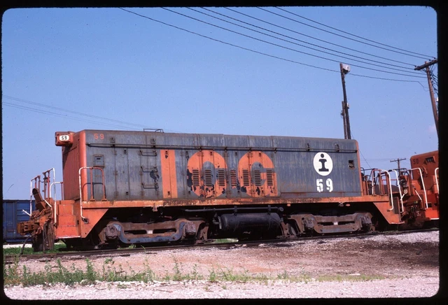 Original Rail Slide - ICG Illinois Central Gulf 59 E St Louis IL 7-5-1986