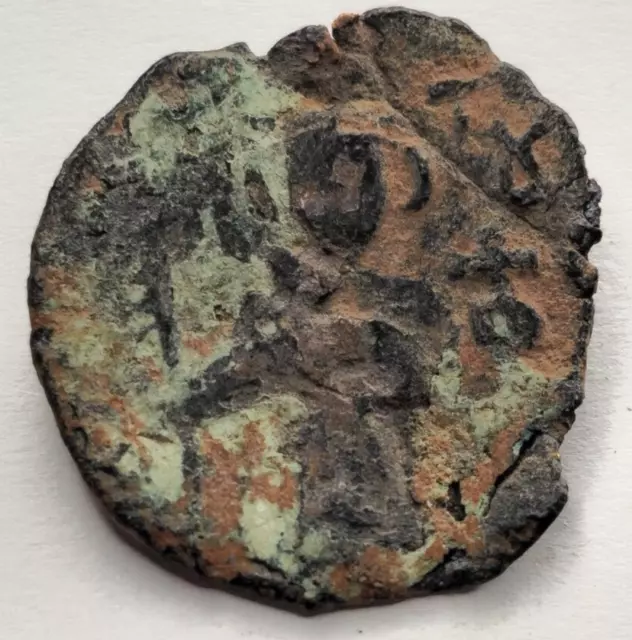 BIZANTINO. Heraclio, con Heraclio Constantino, AD 610-641. 2,3 gr 21 mm