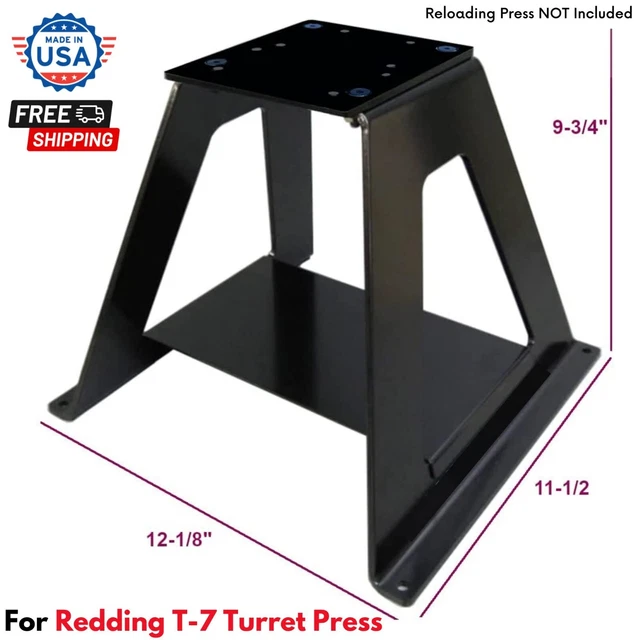 Strong Press Riser Bench Mounting Reloading Stand for Redding T-7 Turret Press Strong Press Riser Bench Mounting Reloading Stand for Redding T-7 Turret Press