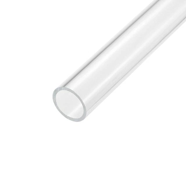 Acrylic Pipe Clear Rigid Tube 26mm ID 32mm OD 14" for Lamps and Lanterns