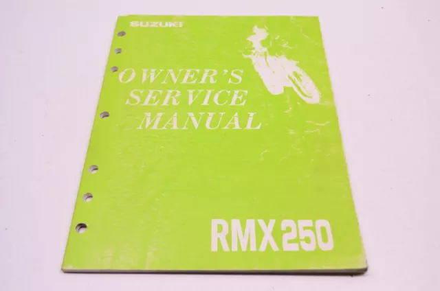 OEM Suzuki 99011-05D54-03A RMX250 Owner's Service Manual