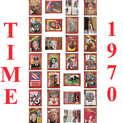 Vintage Time Magazine - 1970 - July to December - YOU PICK