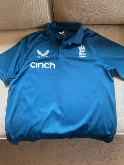 Castore ECB England Cricket Training Polo Shirt - Large - New without tags