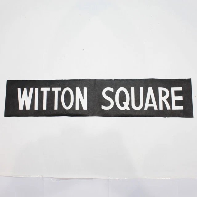 Witton Square Busjalousie Ziel Vintage Siebdruck Tyvek Birmingham