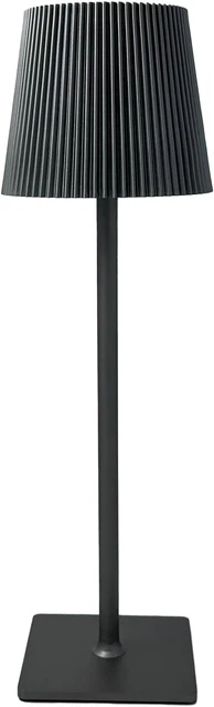 Lampada Da Tavolo Led Ricaricabile Simile Poldina Touch Dimmer Nera