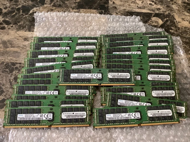Lot of 24 M393A2G40DB1-CRC SAMSUNG 16GB 2RX4 PC4-2400T DDR4 SERVER MEMORY