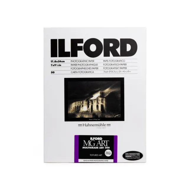 Ilford Multigrade ART 300 Fotopapier matt 17,8 x 24 cm 50 Blatt 18x24