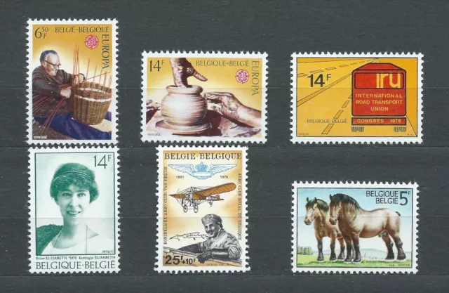 BELGIË BELGIQUE - 1976 YT 1800 à 1805 - TIMBRES NEUFS** MNH LUXE
