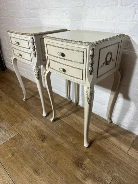 Vintage Chest Bedside Cabinets  French Louis Style  . Free Delivery Available