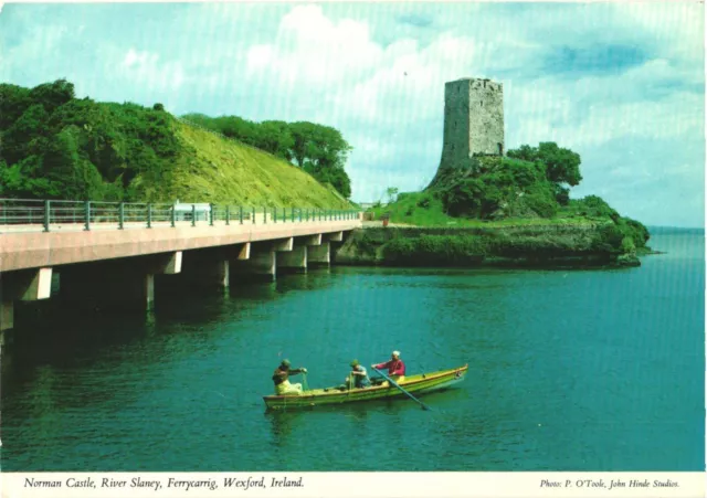 Norman Castle, River Slaney, Ferrycarrig, Wexford, Ireland Postcard