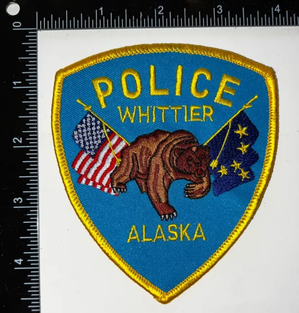 Whittier Alaska AK Police Patch