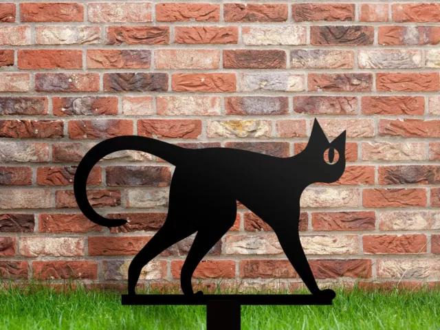 Personalized Cat Garden Stake, Personalized Metal Stake, Garden Decor