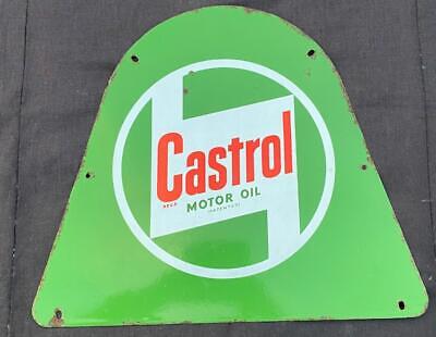 Castrol Enamel Sign Motor Oil Garage Porcelain Advertising Plaque Enamel Sign