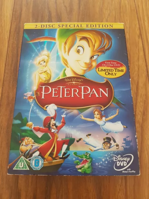 PETER PAN WALT Disney Classic DVD 2 Disc Special Edition Like New £0.99 ...