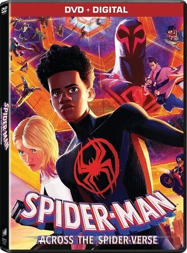 SPIDER-MAN ACROSS THE SPIDER-VERSE DVD + DIGITAL Shameik Moore , Hailee Steinfel