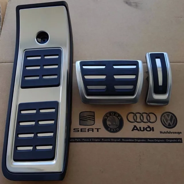 original Audi A4 Pedale S4 B9 Pedalset Pedalkappen RS4 Fußstütze pedal pads caps